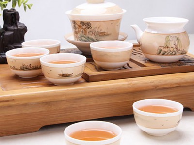 唐山红玫瑰骨质瓷手绘功夫茶具图4