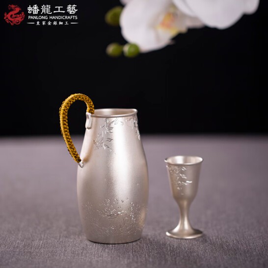 蟠龙工艺 桂花月兔酒具